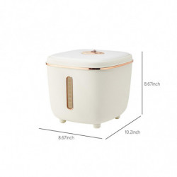 16.5 Lb Rice Dispenser Large Grain Container Storage With Lid Measuring Cylinder Water Content Proof Household [...]
