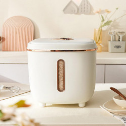 16.5 Lb Rice Dispenser Large Grain Container Storage With Lid Measuring Cylinder Water Content Proof Household [...]