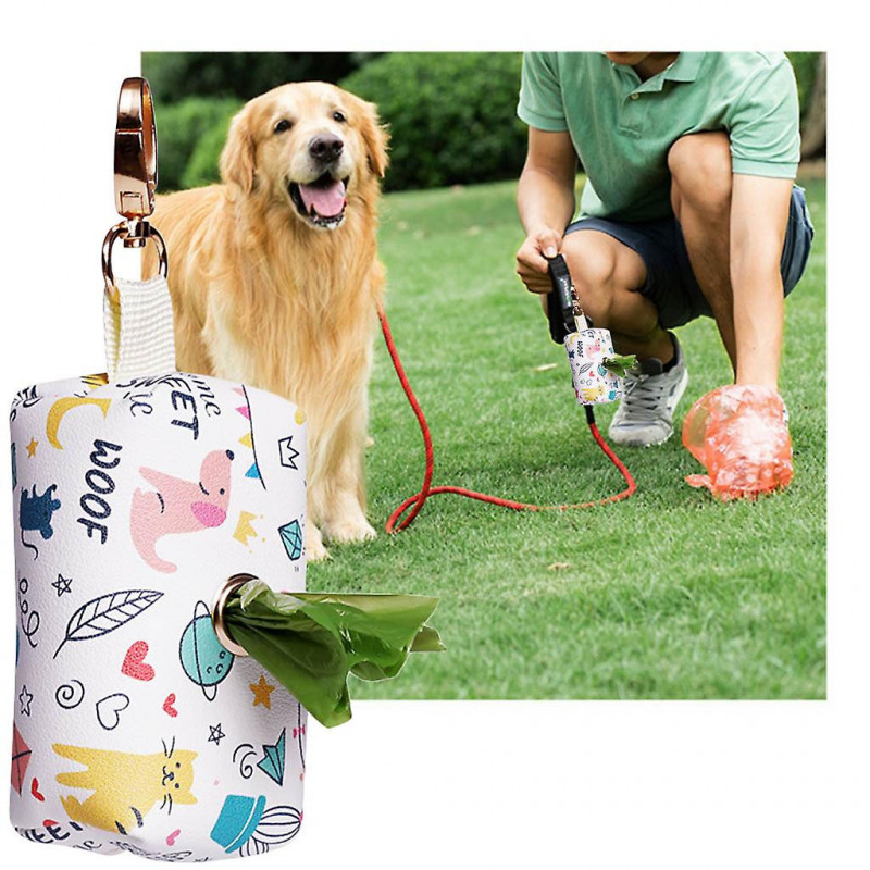 Pet Waste Bags Dispenser Organizer With Hook Accessory For Running With Dogs