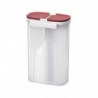 Transparent Food Grain Seal Storage Cans Jar Tank Divider Boxes Kitchen Plastic