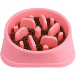 Non-slip Labyrinth Pet Food Bowl - Promotes Healthy Diet And Slow Pink Digestion