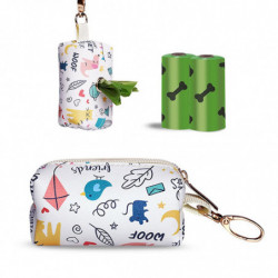 Pet Waste Bags Dispenser Organizer With Hook Accessory For Running With Dogs