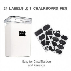 2pcs Food Containers With Lids Airtight 6.5l, For Flour, Sugar, Baking Supply And Dry Food