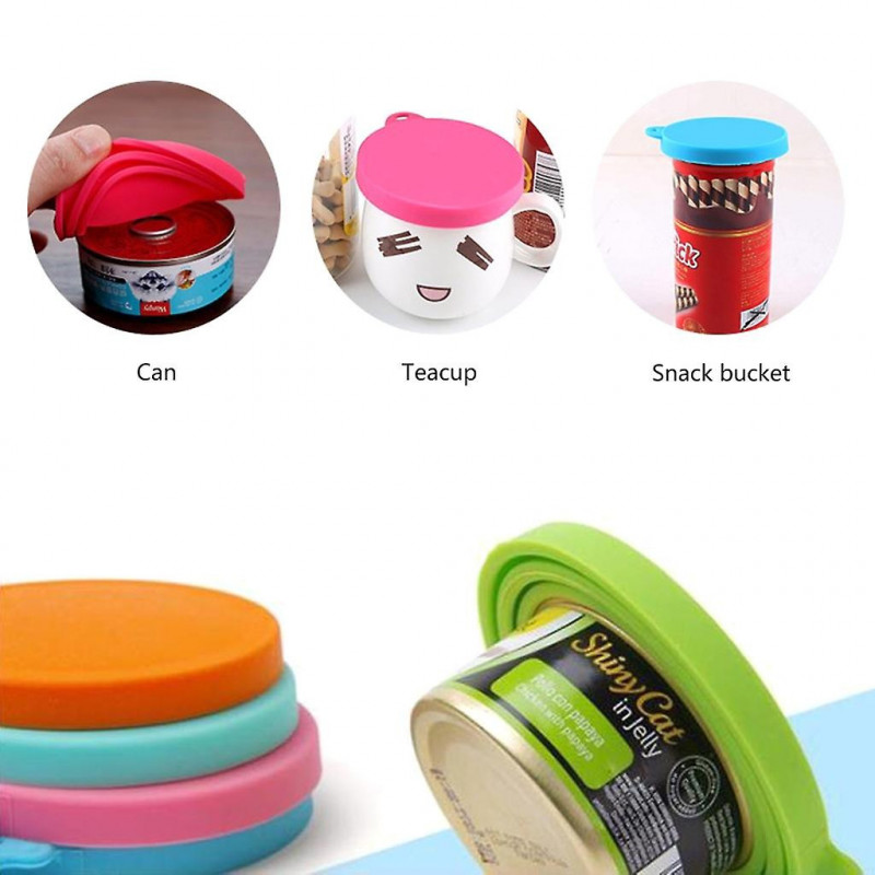 3pcs Pet Food Can Silicone Lids For Tins Can Universal Dog Kitten Can Lid 3pcs Pet Food Can Silicone Lids For Tins Can Universal Dog Kitten Can Lid