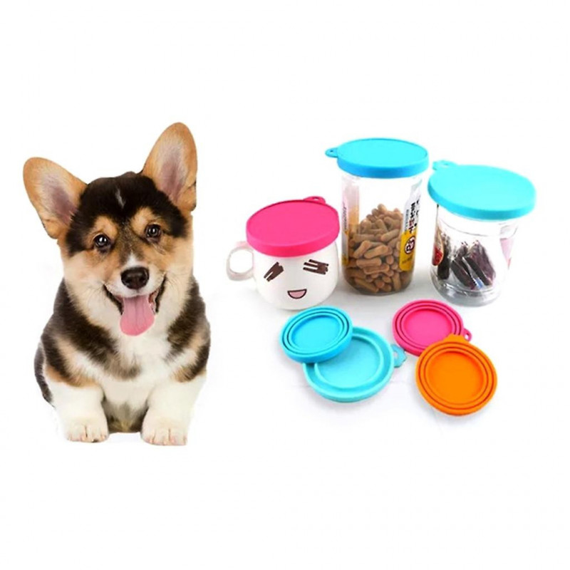 3pcs Pet Food Can Silicone Lids For Tins Can Universal Dog Kitten Can Lid 3pcs Pet Food Can Silicone Lids For Tins Can Universal Dog Kitten Can Lid