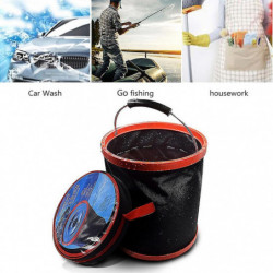 Large Capacity Collapsible Bucket With Lid Multipurpose Water Container Bucket