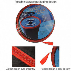 Large Capacity Collapsible Bucket With Lid Multipurpose Water Container Bucket