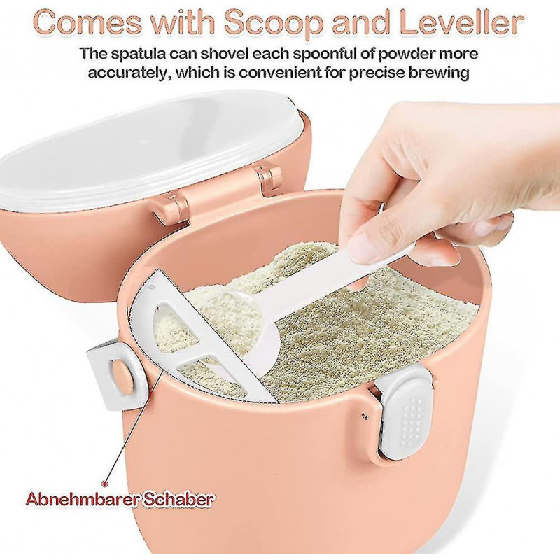 Milk Powder Dispenser, Portable Milk Container, Milk Storage Box Plastic Portable Food