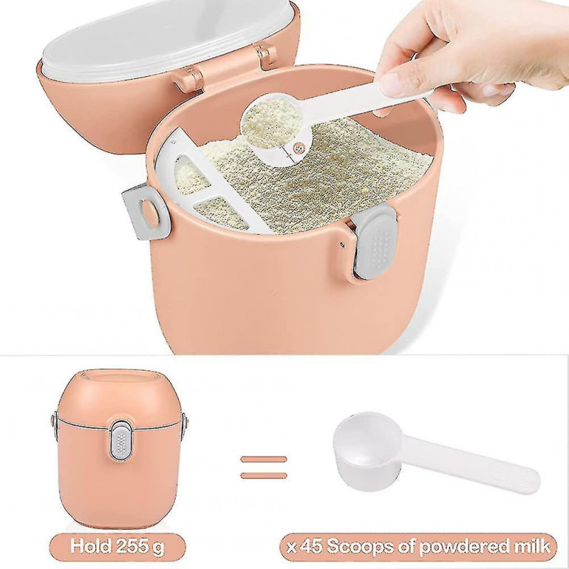 Milk Powder Dispenser, Portable Milk Container, Milk Storage Box Plastic Portable Food