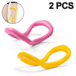 2Pcs Pilates Ring-Pp Material Yellow+Pink