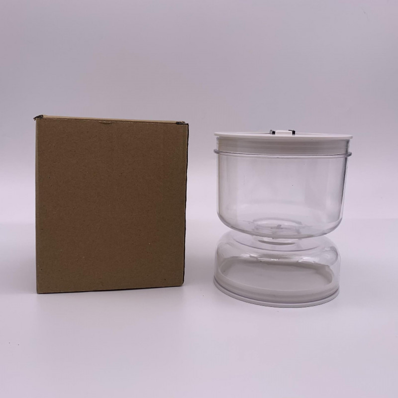 Pickle Olive Hourglass Jar Pickle Juice Wet and Dry Separator Food Container with Strainer Flip Airtight Lid