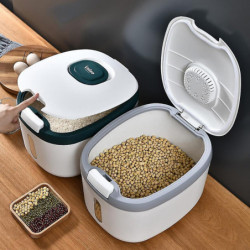 5kg Seau de riz Distributeur de riz scellé Insecte Étanche à l’humidité Conteneur de riz Boîte à grains