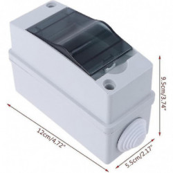 Botao 1pc 2 Ways Household Illumination Electrical Distribution Box Waterproof Ip65 With Transparent Cover [...]