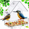 Bird Feeder Strong Suction Cup Design Acrylic Bird Food Feeder Easy to Clean Bird Food Container for Yard Garden [...]
