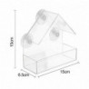 Bird Feeder Strong Suction Cup Design Acrylic Bird Food Feeder Easy to Clean Bird Food Container for Yard Garden [...]