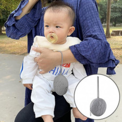 Bpa Free Soother Container Easy To Clean Silicone Three-dimensional Pacifier Case With Lanyard For Traveling
