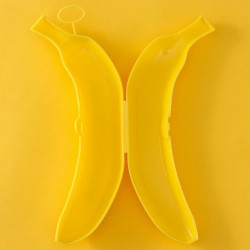 2pcs Lunch Box Holder Banana Protector Outdoor Travel Yellow Kitchen For Kid 2pcs Lunch Box Holder Banana Protector Outdoor Travel Yellow Kitchen For Kid