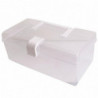 Storage Box Dust-proof Visible Plastic Large Capacity Face Cover Container For Dorm