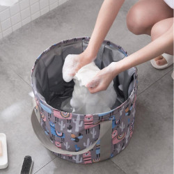 Portable Travel Foldable Water Basin Bucket Feet Bath Massage Bathtub Container