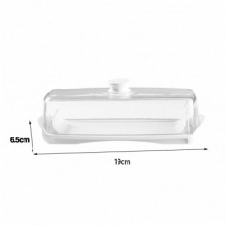 Butter Storage Box with Cutter Transparent Lid Design Dustproof Food Grade BPA-Free Refrigerator Butter Food Box [...]