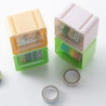 Tape Storage Boxes Durable Convenient Plastic Transparent Lid Visible Washi Tape Storage Box For Office Jikaix