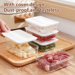 Storage Box With Cover High Capacity Good Sealing Transparent Leak-proof Food Sealed Container For Home Jikaix