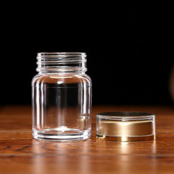 30ml Clear Empty Powder Pills Granular Objects Container Storage Box With Lid Jikaix