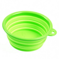 Silicone Pet Food Basin Foldable Portable Cat Dog Bowl