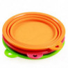 Silicone Pet Food Basin Foldable Portable Cat Dog Bowl