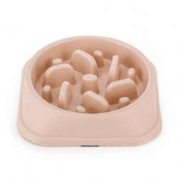 New Pet Dog Bowl Slow Feeder Plastic Anti Choking Puppy Cat Eating Dish Bowl Anti-gulping Food Plate