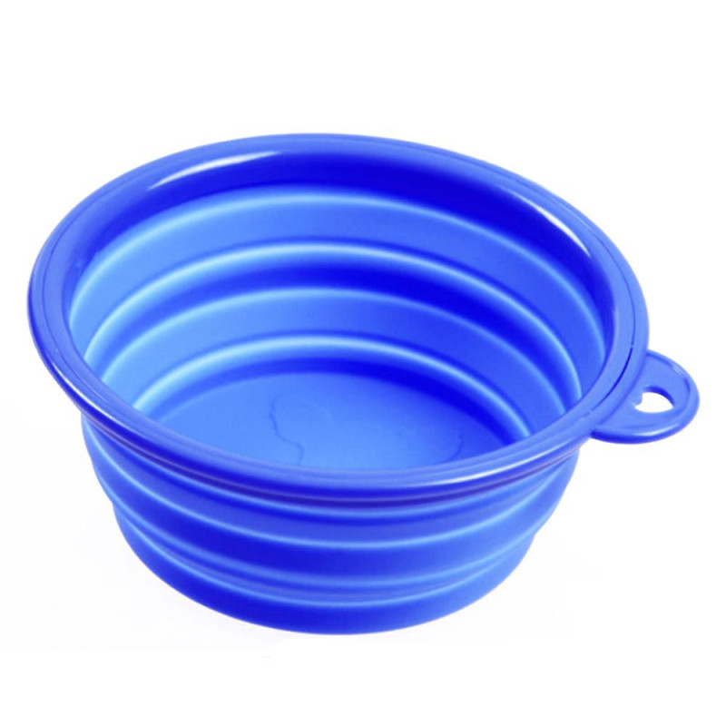 Silicone Pet Food Basin Foldable Portable Cat Dog Bowl