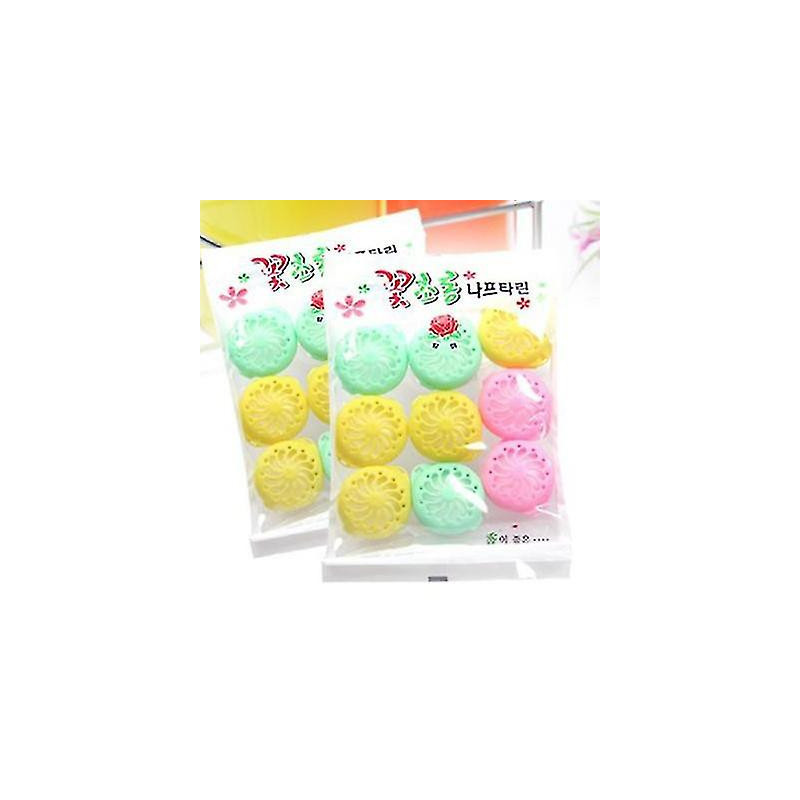 Dww-18 Boules à mites colorées Vêtements Boîte de camphre anti-moisissure Anti-moisissure Anti-insectes Garde-robe [...]