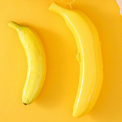 2pcs Lunch Box Holder Banana Protector Outdoor Travel Yellow Kitchen For Kid 2pcs Lunch Box Holder Banana Protector Outdoor Travel Yellow Kitchen For Kid