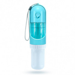 Portable 2-in-1 Sliding Design Pet Dog Water Bottle Food Container Save Space