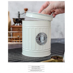 1200ml Airtight Jars Coffee Tins Tea Tins, Moisture Barrier Seal Ring Storage Jars 1200ml Airtight Jars Coffee Tins Tea Tins, Moisture Barrier Seal Ring Storage Jars