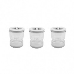 3pcs Jar Wet And Dry Dispenser And Olive Hourglass Jar Container Kitchen Separator Organizer