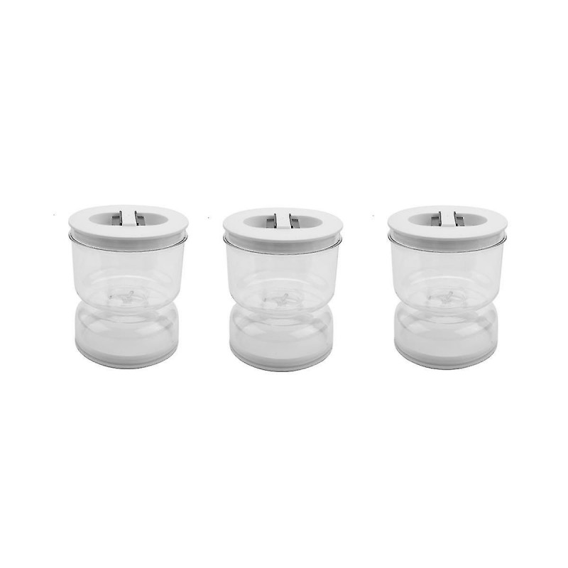 3pcs Jar Wet And Dry Dispenser And Olive Hourglass Jar Container Kitchen Separator Organizer