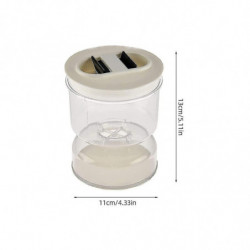 3pcs Jar Wet And Dry Dispenser And Olive Hourglass Jar Container Kitchen Separator Organizer