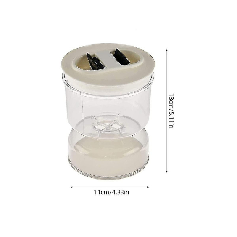3pcs Jar Wet And Dry Dispenser And Olive Hourglass Jar Container Kitchen Separator Organizer