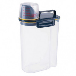 Boîte de stockage en poudre Boîte de stockage de riz de cuisine en plastique Conteneur de farine de riz Détergent [...]