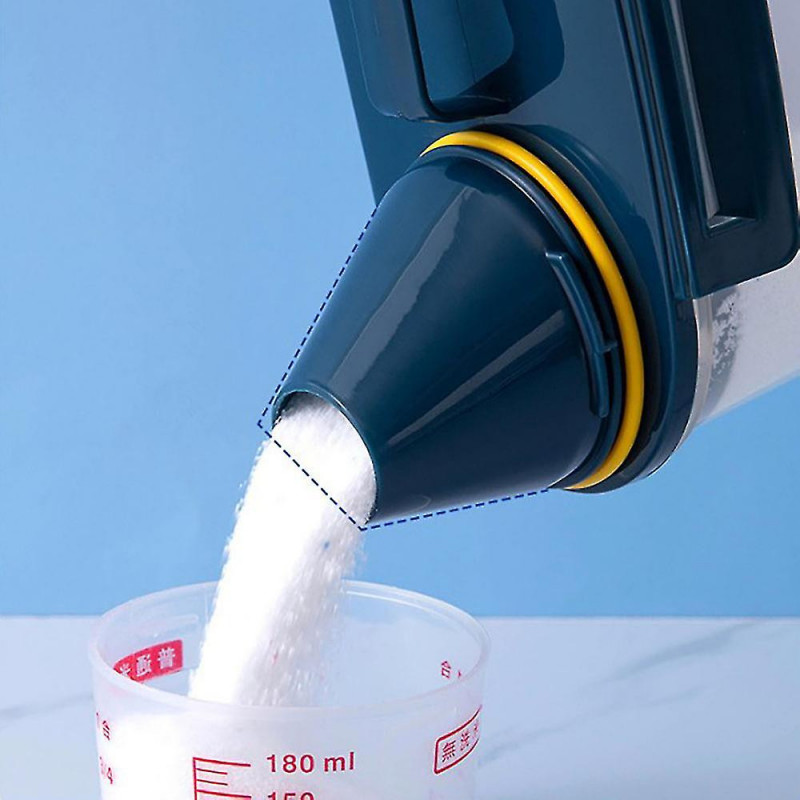 Boîte de stockage en poudre Boîte de stockage de riz de cuisine en plastique Conteneur de farine de riz Détergent [...]