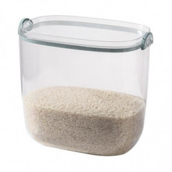 Grain And Rice Storage Boxes, Airtight Containers And Scoops For Rice, Grains, Flour