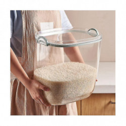 Grain And Rice Storage Boxes, Airtight Containers And Scoops For Rice, Grains, Flour