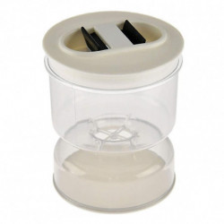 Pot de cornichon Distributeur humide et sec Cornichon et Olive Hourglass Pot Conteneur Home Kitchen Top