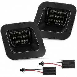 Smoke Car Rear License Plate Lights Led License Number Plate Lights For Ram 1500 2500 3500 2003-201