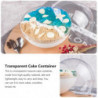 10pcs Transparent Plastic Cake Container Ball Shape Cake Container Portable Mousse Ball Round Cake Container [...]