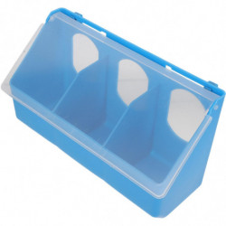 Hangable Pigeon Feeder Multi-grid Pigeon Food Storage Box Bird Cage Hanging Feeder