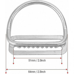 Diving Lead Belt Holder, Stainless Steel Buckle Holder, Sliding Buckle With D-ring
