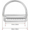 Diving Lead Belt Holder, Stainless Steel Buckle Holder, Sliding Buckle With D-ring
