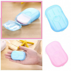 4 boîtes de voyage Portable Jetable Savon Flocons avec Boîte de Rangement Conteneur 2